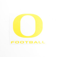 O-logo, Yellow, Decal, Football